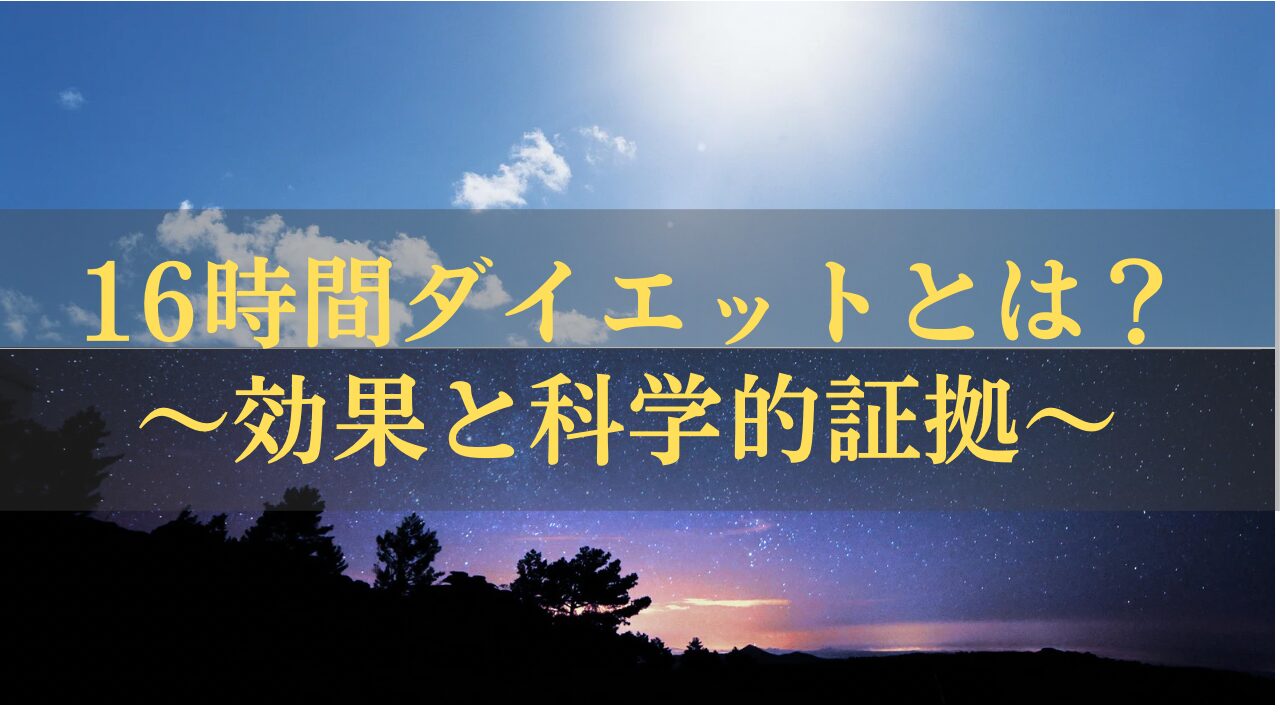 16時間ダイエットについて